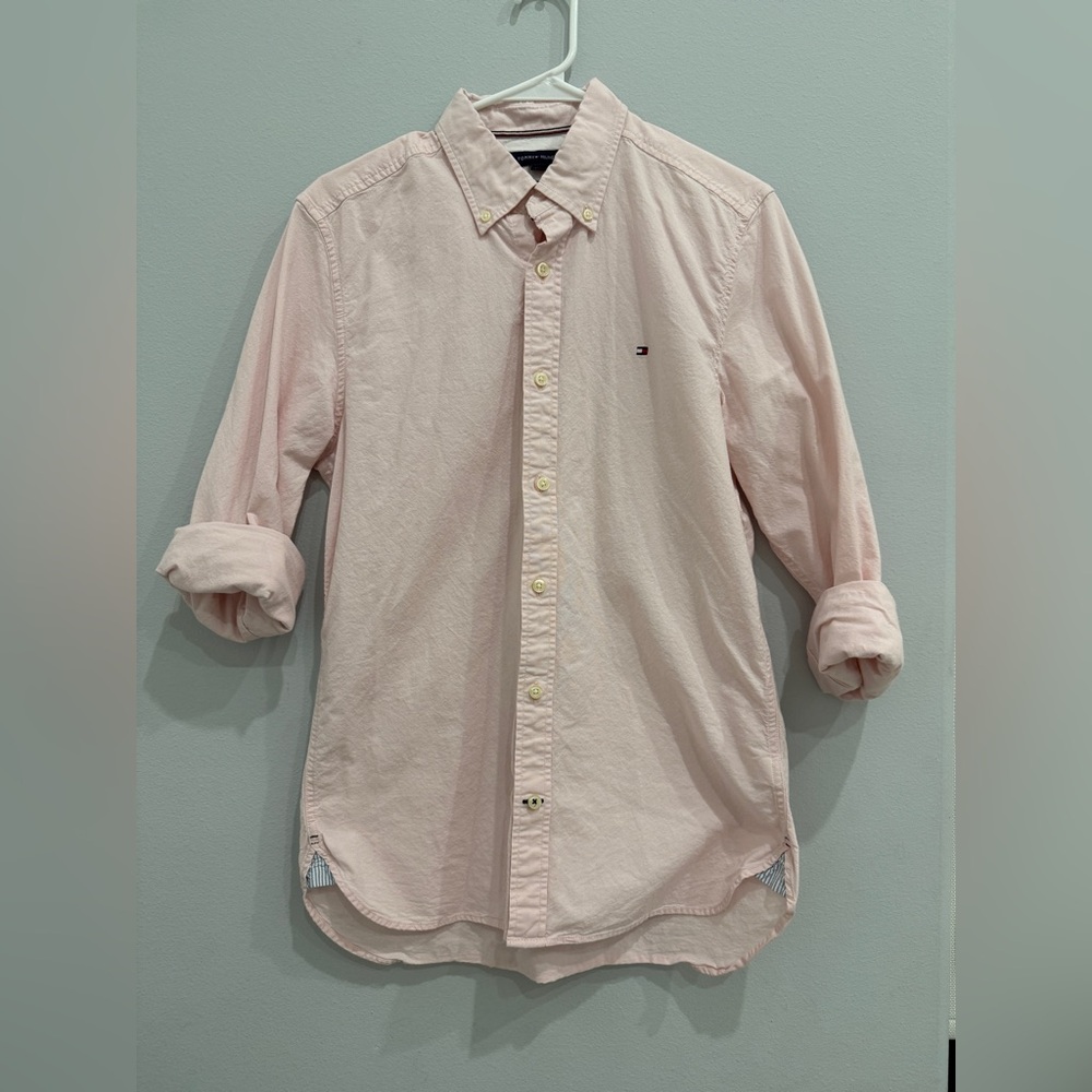 Tommy Hilfiger Men's Light Pink Casual Shirt